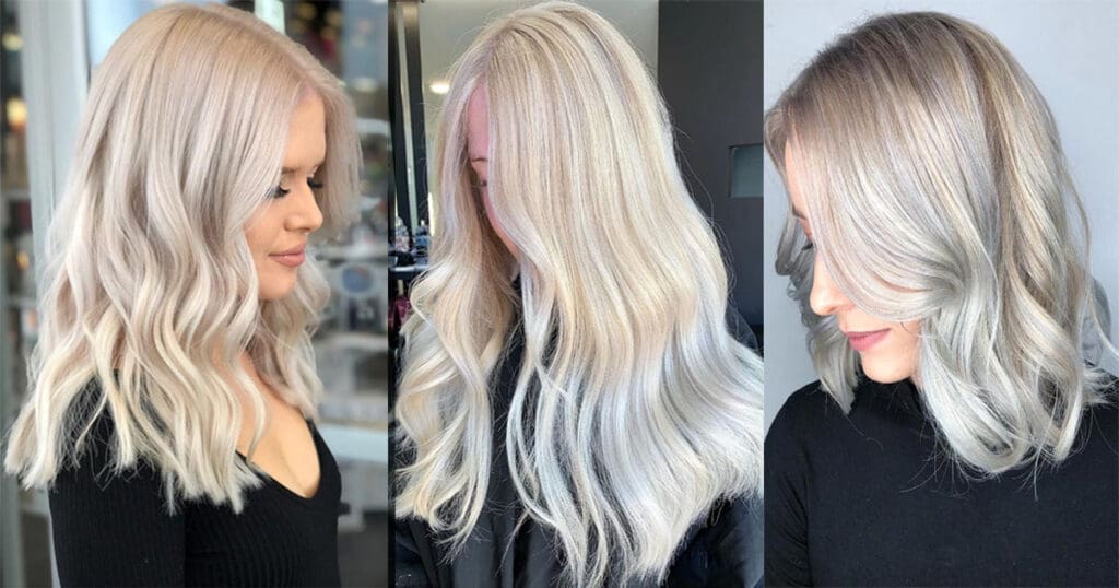 Stunning Shades Of Icy Platinum Blonde Hair