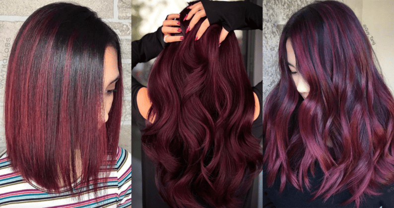 Yummy Burgundy Hair Color Ideas