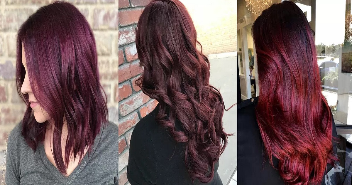 26 Shades Of Burgundy Hair Dark Red Maroon And Red Wine Hair Color