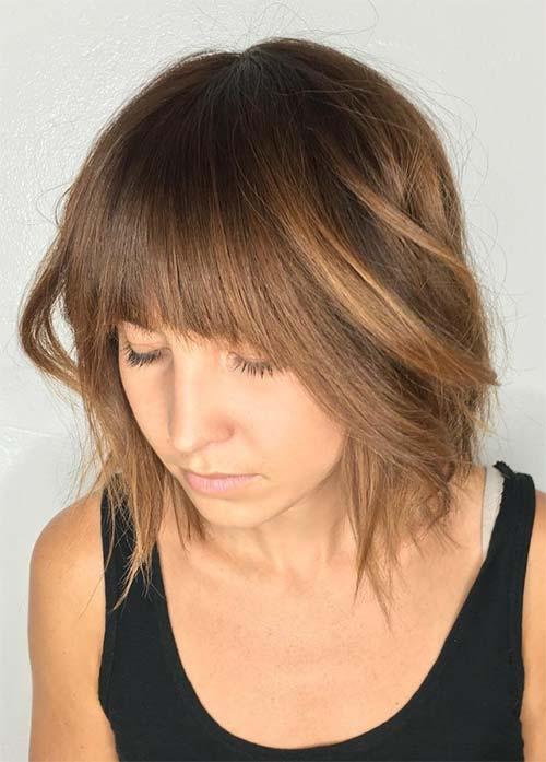 50 Short Bob Hairstyles & Haircuts With Bangs