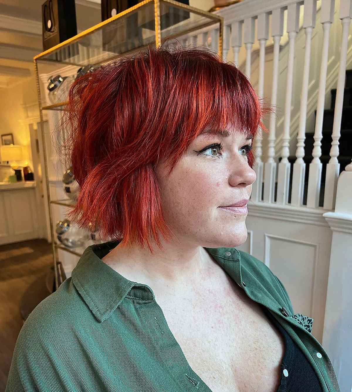 Short Shag with Textured Bangs