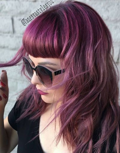 purplr layered hair