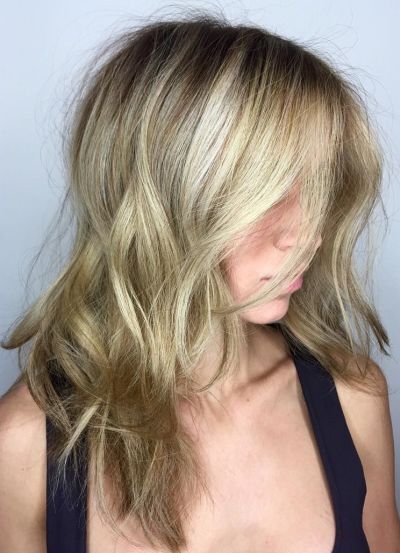 soft baby balayage bronde