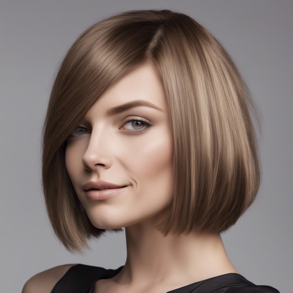Angled Bob with Tapered Ends