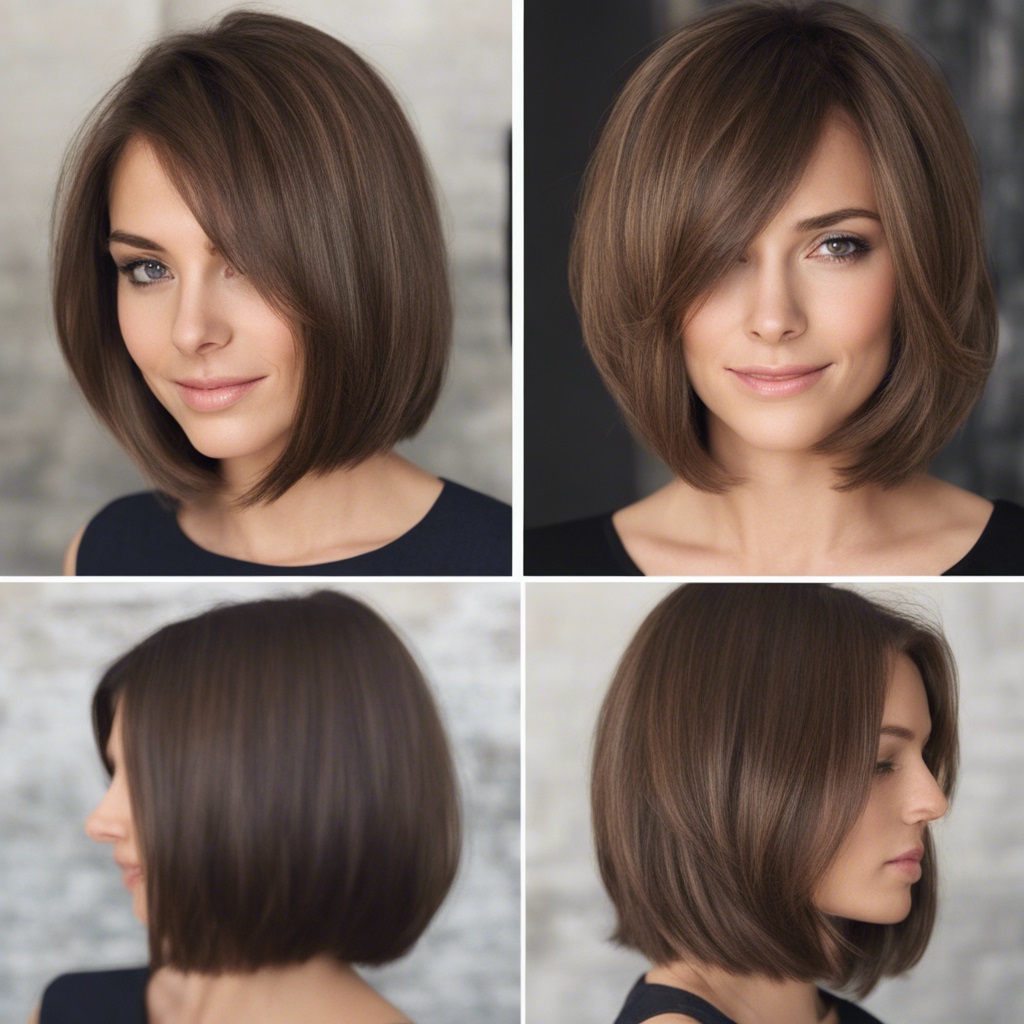 Brown Bob for Fine Hair