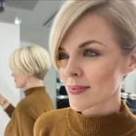 Golden Blonde Short Hair