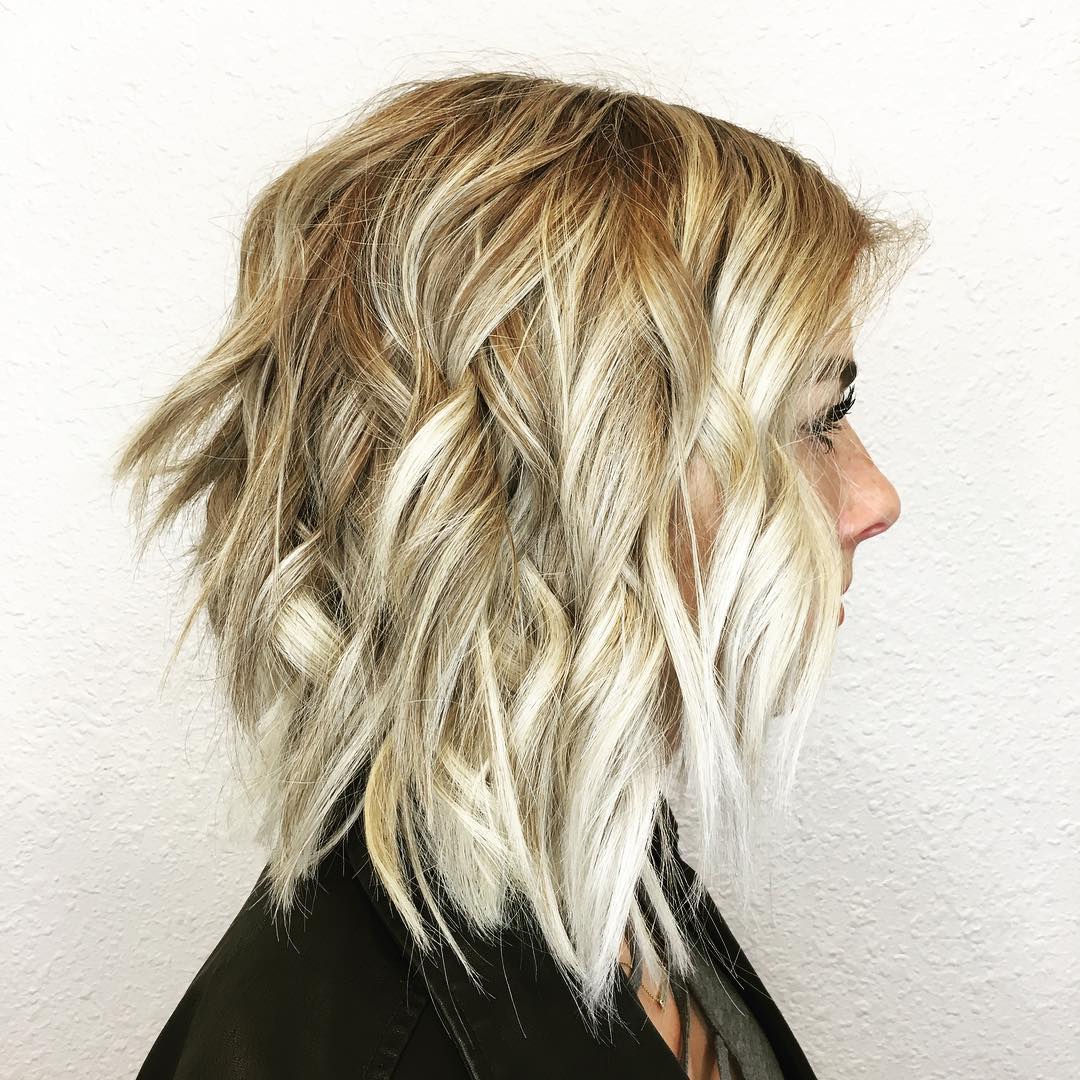 Blonde Balayage With Choppy Layers