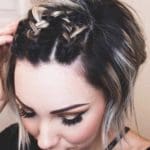 bun-and-braided-mohawk-for-christmas-party-shorth