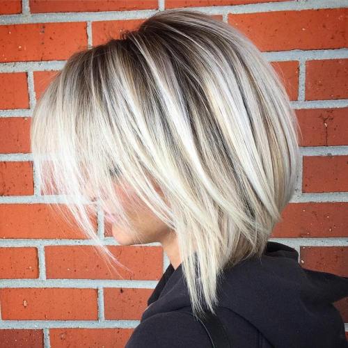 Choppy Platinum Bob