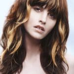 golden-highlights-in-dark-brown-hair