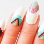 tribal-almond-shaped-nails