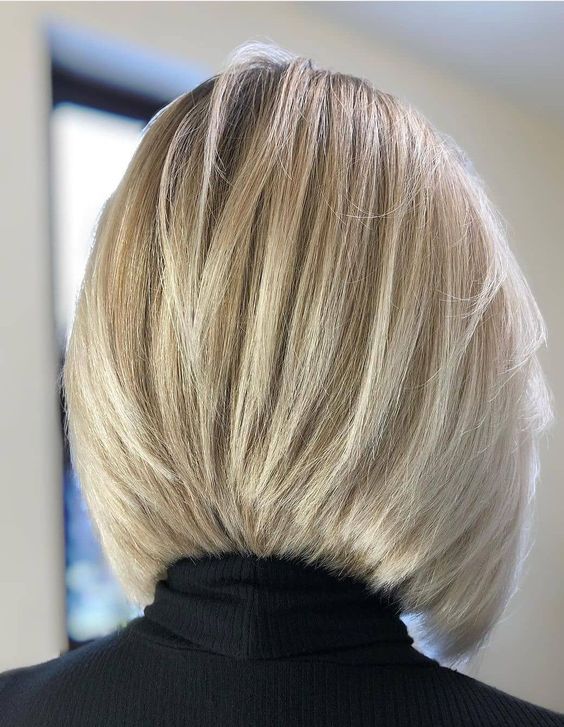 Inverted Bob with Blonde Ombre