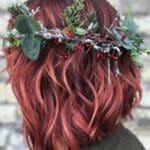 bob-hairstyle-for-valentines-day-with-floral-band