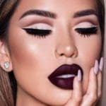 burgundy-lipstick-matte-makeup-ideas-to-try-this-s