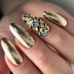 gold-nail-design-with-crystals-accent-crystals