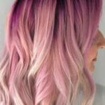 pink-ombre-wavy-long-bob-pinkhair-wavyhair-ombr