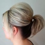 ponytail-with-a-bouffant-for-short-hair