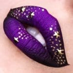 purple-lipstick-with-gold-stars-art-goldstars