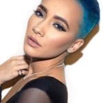 short-hairstyles-for-women-blue-buzzcut