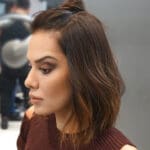 bob-hair-bun-best-new-bob-hairstyles-2019