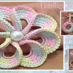 HOW TO MAKE CROCHET 8-PETAL FLOWER TUTORIAL