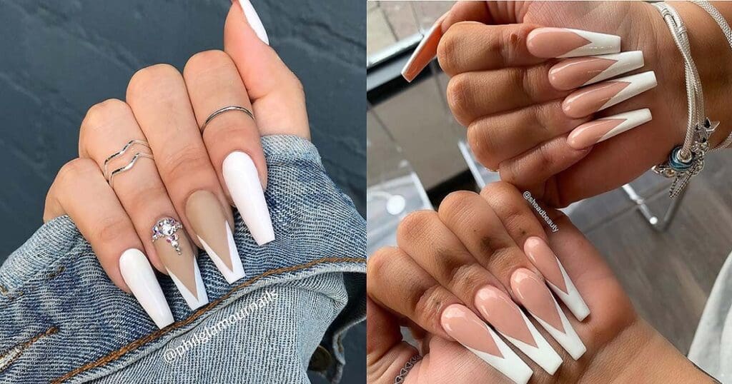 4. French Tip Coffin Nails: The Ultimate Guide - wide 9