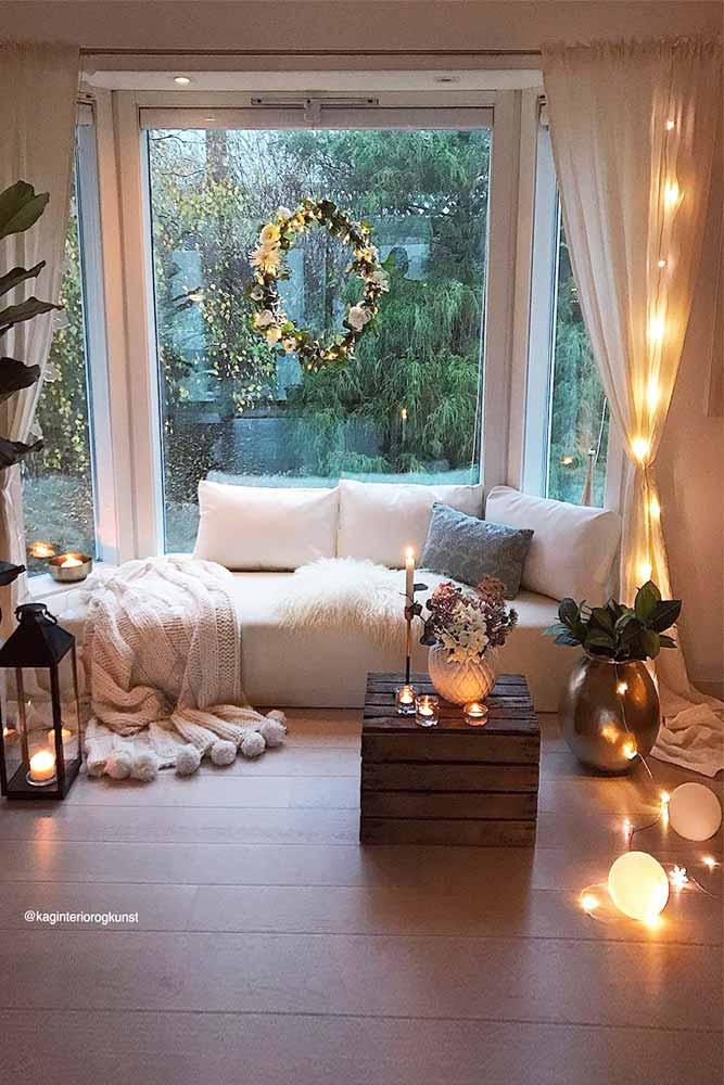 27 Cozy Decor Ideas With Bedroom String Lights