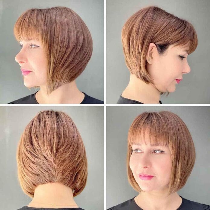 25 Chic Short Layered Bob Hairstyles With Bangs For Women 1603