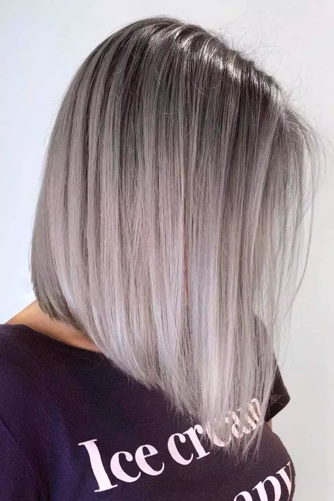 36 Glamorous Ash Blonde and Silver Ombre Hair Ideas