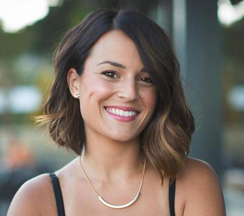 asymmetrical bob for thick hair