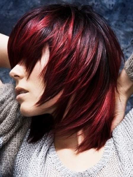 black to red ombre