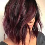 choppy-burgundy-balayage-bob