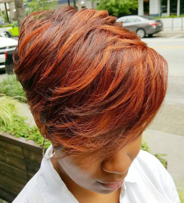 Red Layered Pixie Bob