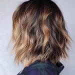 wavy-brown-balayage-bob