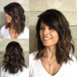 wavy-medium-length-brunette-hairstyle