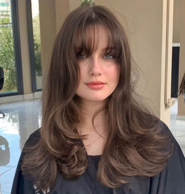 36 Instagram-Famous Ways to Rock Long Hair with Bangs in 2024