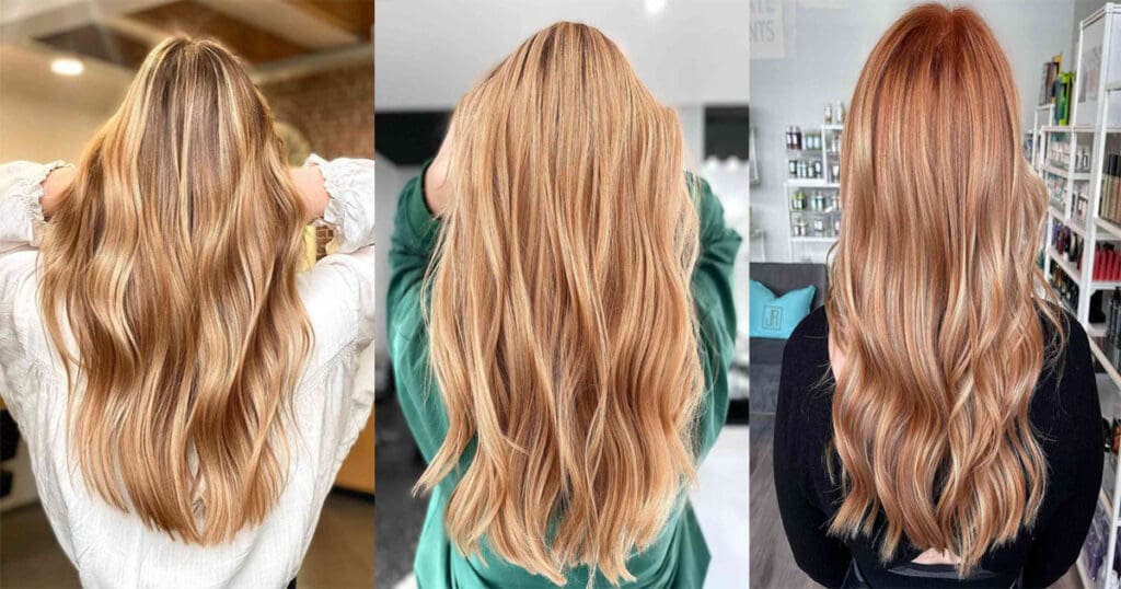 Sweetest Strawberry Blonde Balayage Hair Color Ideas