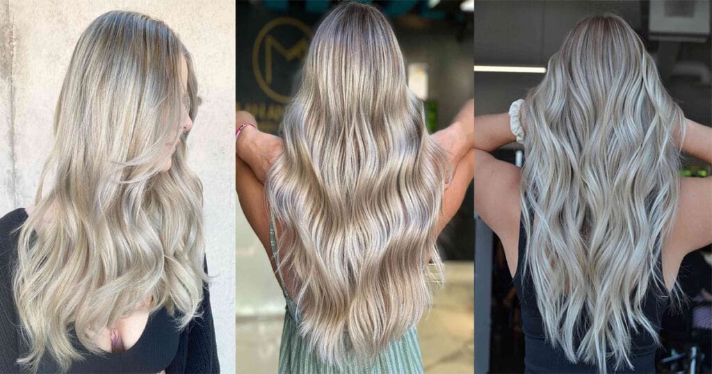 18 Gorgeous Platinum Blonde Balayage Hairstyles