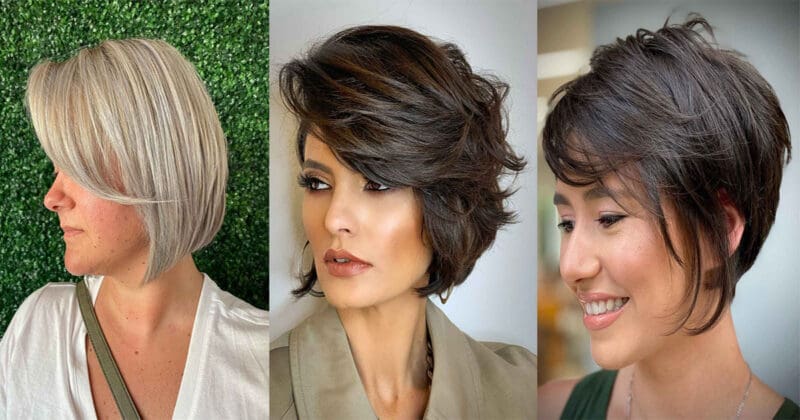 27 Trendy Short Hairstyles with Side Bangs Women Love Right Now