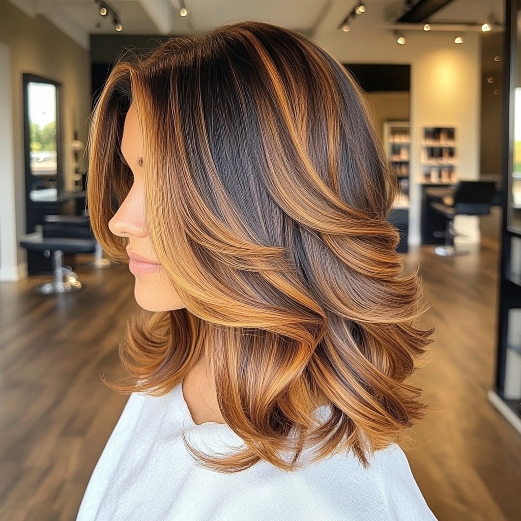 Golden Caramel Balayage