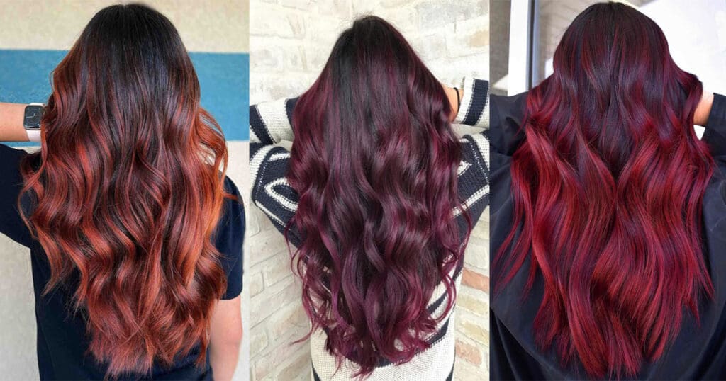 26 Hottest Red Balayage Hair Colors For 2024 9027