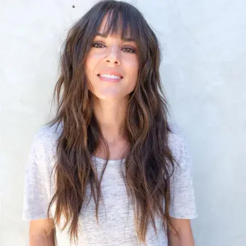 31 Long Shag Hairstyles with Bangs