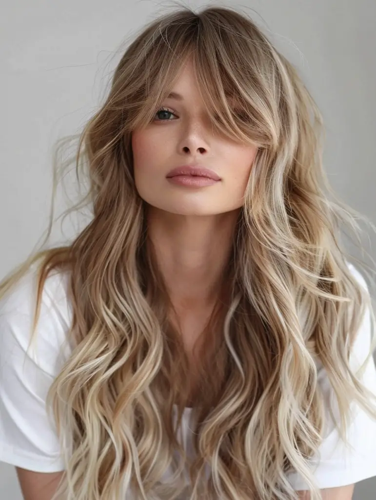 26 Stunning Examples of Long Hair with Side Bangs