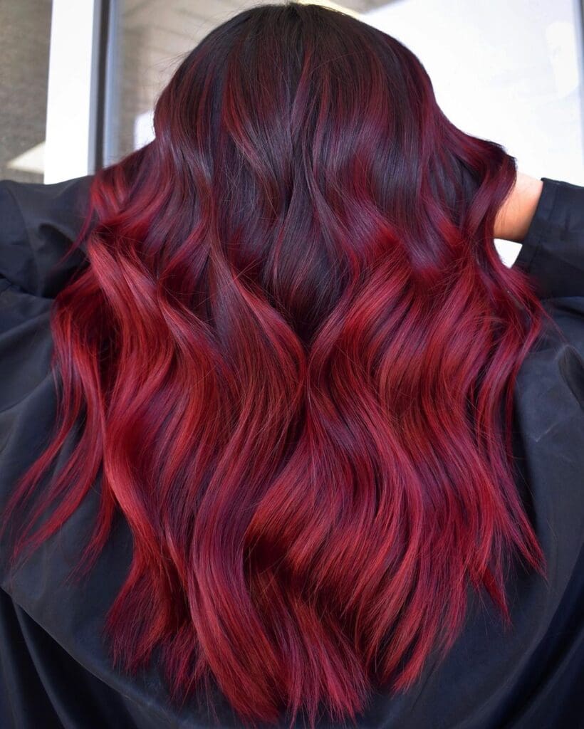 31 Exotic Dark Red Hair Colors