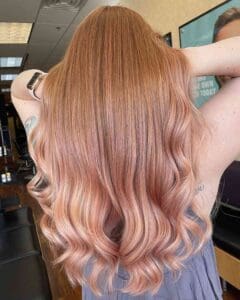 Light Strawberry Rose Gold Blonde