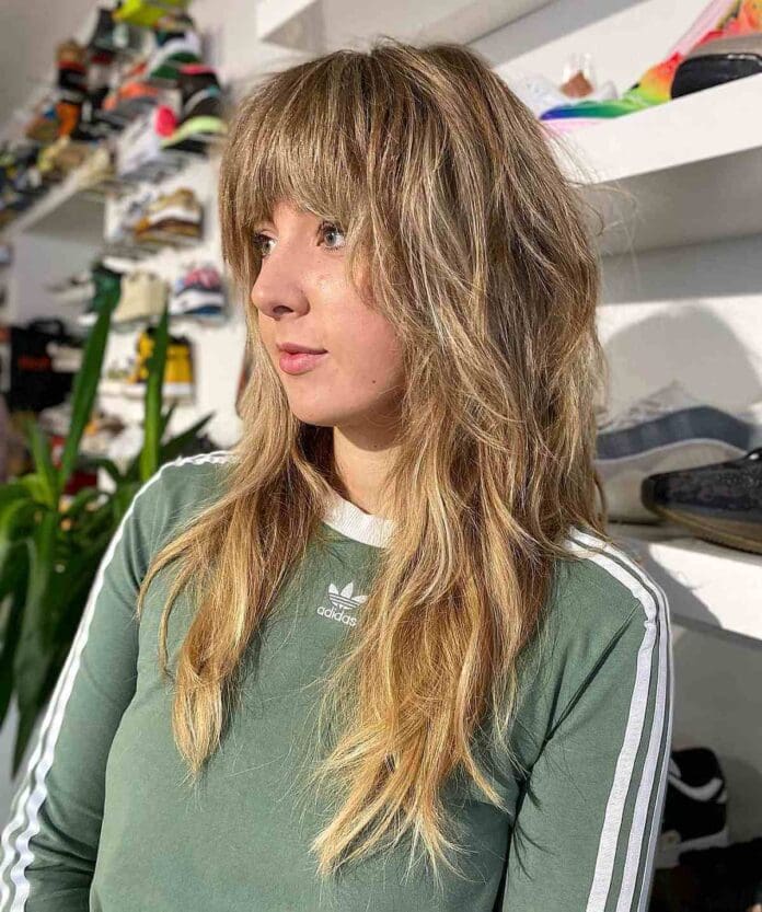 29 Coolest Long Shags With Bangs For A Trendy New Look