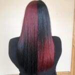 red-and-black-split-dye-for-long-hair