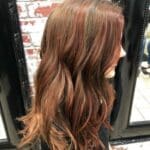 red-balayage-highlights-on-light-brown-base