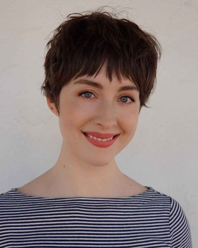 Short Brown Pixie Cut With Bangs 1 819x1024 
