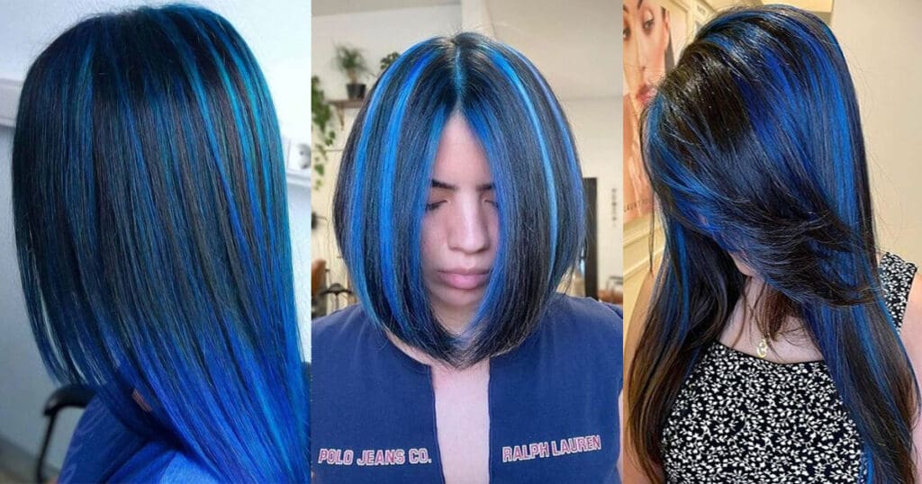 Stunning Hairstyles With Blue Highlights To Transform Your Look